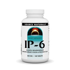 Source Naturals IP-6 tablets front label shows IP-6 content for vegetarians