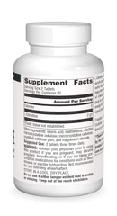 Source Naturals L-Citrulline packaging highlights 120 tablets and manufacturing.