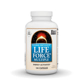 Source Naturals Life Force Multivitamin bottle on a kitchen counter for daily vitality.