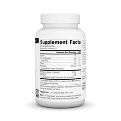 Source Naturals Magnesium Malate bottle back label with directions and allergen-free formulation.