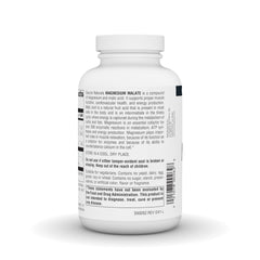 Source Naturals Magnesium Malate ingredients panel emphasizing allergen-free formulation.