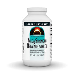 Source Naturals Mega Strength Beta Sitosterol bottle 240 tablets supports healthy cholesterol levels.