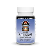 Source Naturals NSK-SD nattokinase bottle highlighting circulation-support formula.