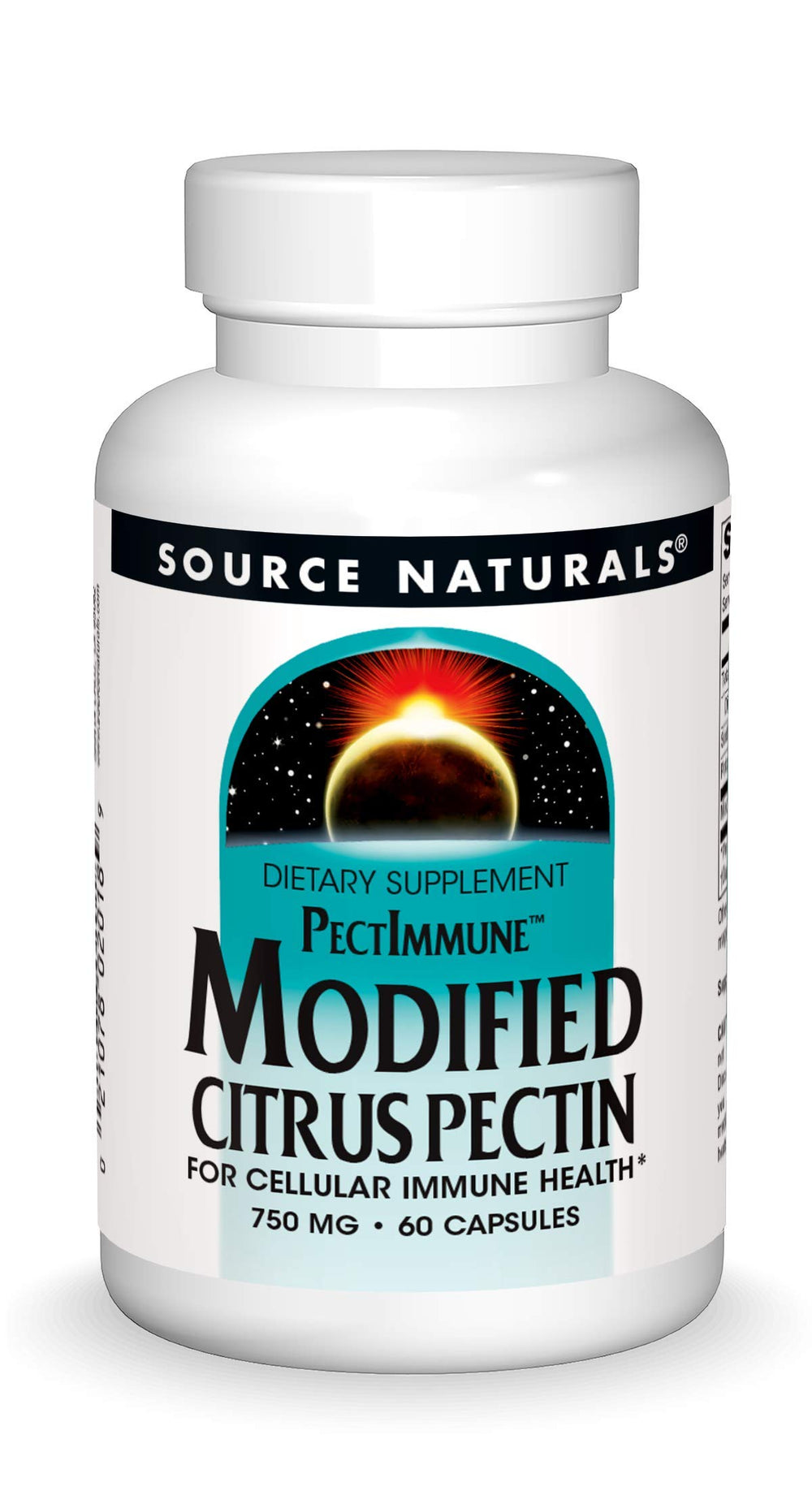 Source Naturals PectImmune bottle front, citrus-based supplement for potential immune support