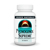 Source Naturals Pycnogenol Supreme bottle front showing berry antioxidant complex for daily support