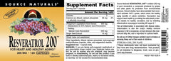 Source Naturals Resveratrol with grape seed extract adds antioxidant support.