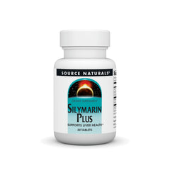 Source Naturals Silymarin Plus bottle front highlights liver support