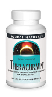 Source Naturals Theracurmin capsule close-up showcasing advanced formulation and easy daily dosing