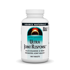 Source Naturals Ultra Joint Response bottle front showing label with glucosamine and MSM for joint support