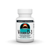 Source Naturals Vitamin D-3 1000 IU bottle shown for daily bone and immune support.