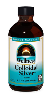 Source Naturals Wellness Colloidal Silver bottle for daily use