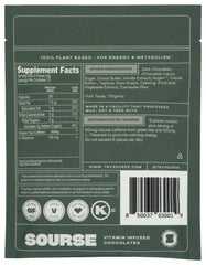 Sourse Dark Chocolate Energy Bites bag open ready for plant-based snacking
