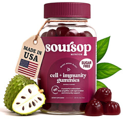 Soursop Nutrition Soursop Graviola Gummies bottle for convenient daily wellness.