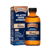 Sovereign Copper bottle pour shows simple daily use for ongoing wellness support.
