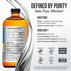 Sovereign Silver 10 ppm colloidal solution with ultra-fine particles for easy dispersion.