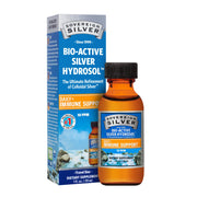 Sovereign Silver immune support bottle shows compact travel size for daily wellness.