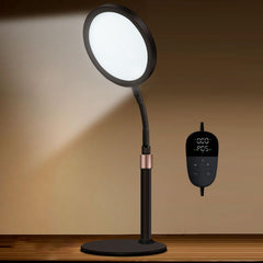 Sozapooty light therapy lamp with 360° gooseneck to direct bright light for focused mood support.