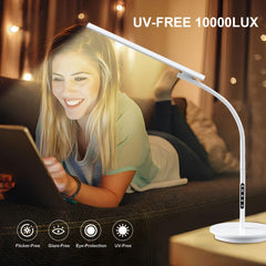 Sozapooty light therapy lamp gooseneck offers precise lighting angles.