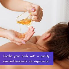 SPA REDI Lavender scent aromatherapy for relaxation during a massage.