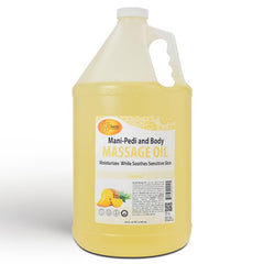 SPA REDI pineapple massage oil bottle, ideal for relaxing massage sessions.