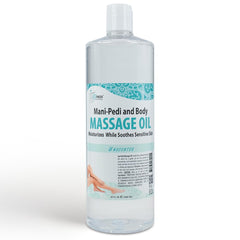 SPA REDI unscented massage oil bottle showing fragrance-free hydration for professional use