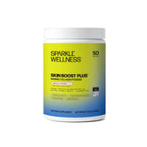 Sparkle Wellness marine collagen bottle label highlighting VERISOL for skin support.