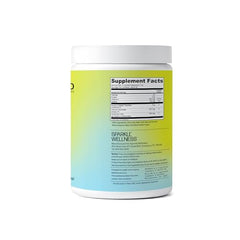 Sparkle Wellness mixed berry glass highlighting tasty hydration with vitamin C.