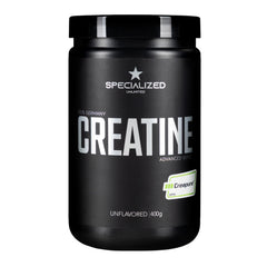 Specialized Unlimited Creatine Monohydrate powder bottle; pure CREAPURE for high-intensity training.