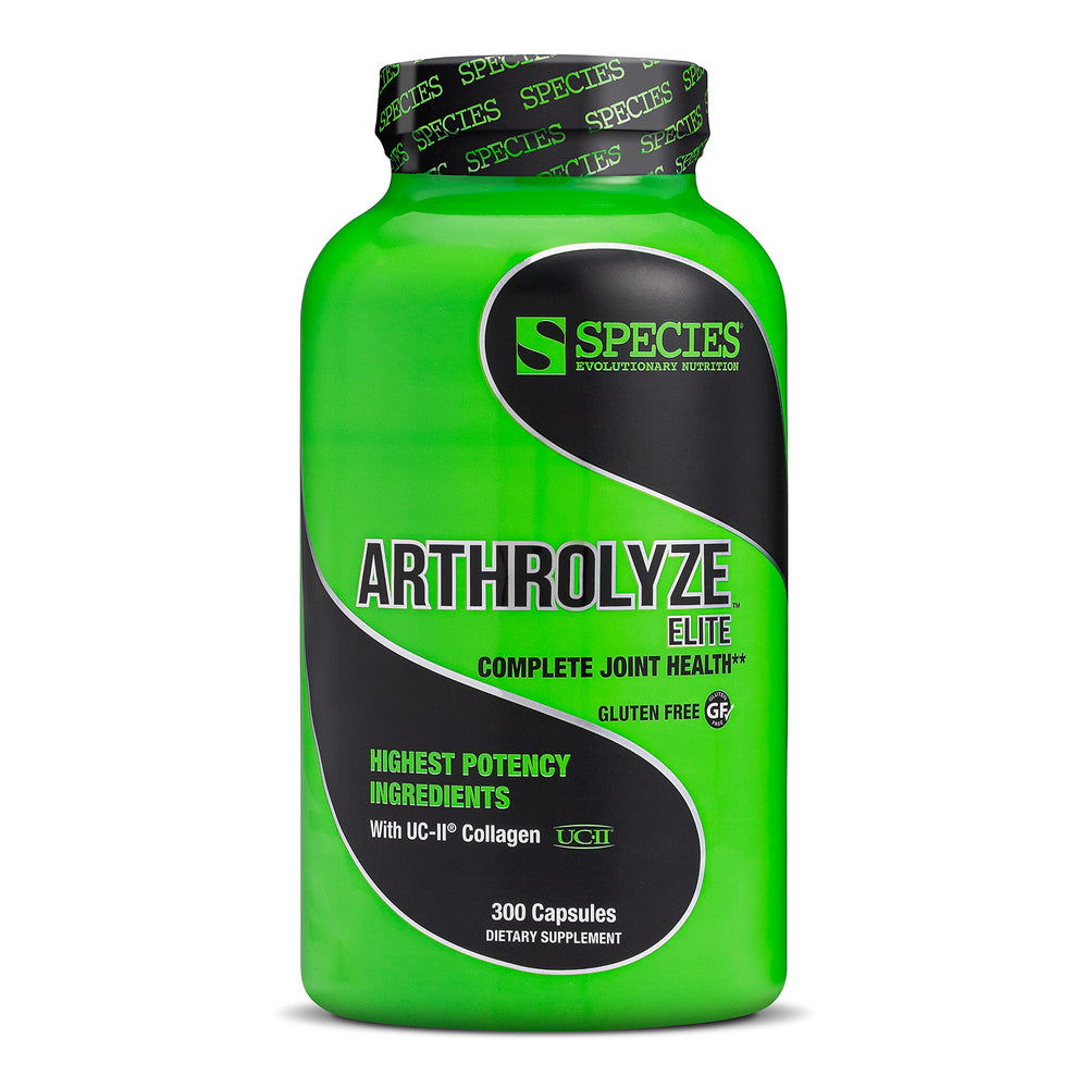 Species Nutrition Arthrolyze capsules front view for joint support and mobility