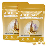 SpenHerb aged garlic extract softgels bottle for daily immune support.