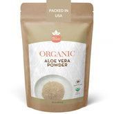 SPICY ORGANIC Aloe Vera Powder bottle for gentle skincare and hair care.