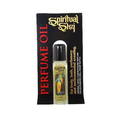 Spiritual Sky Love oil bottle for personal fragrance and mood enhancement.