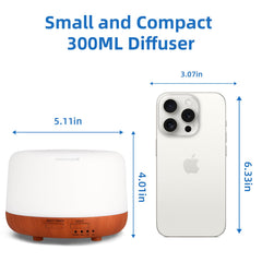 SPLITSKY diffuser top view with mist for desk or nightstand.