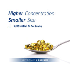 Spoonful Mini Omega 3 capsules close-up showing small softgels for easy swallowing