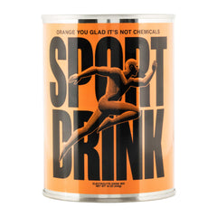 Sport Drink electrolyte powder orange scoop for on-the-go hydration during workouts.