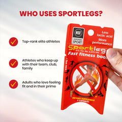 SportLegs balanced blend of calcium, magnesium, and vegan vitamin D for absorption.