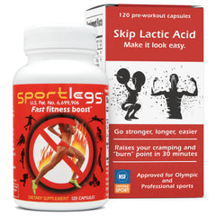 SportLegs bottle pour for quick pre-workout endurance support