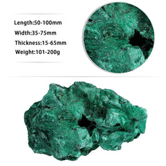 Sportmusies malachite crystal cluster as desk decor with serene green tones.