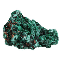 Sportmusies natural malachite rough specimen close-up showing vivid green veins for display