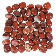Sportmusies red jasper tumbled stones pile for serene home decor and natural color