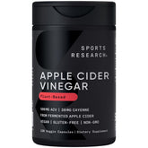 Sports Research Apple Cider Vinegar Cayenne capsule closeup showing capsule quality