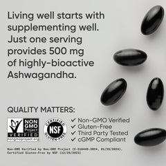 Sports Research Ashwagandha vegan-friendly softgels label