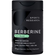 Sports Research Berberina: botella visible para apoyo metabólico diario.