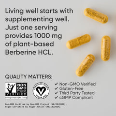 Sports Research Berberine third-party tested seal signals product integrity.