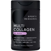 Sports Research Biotin-Infused Collagen bottle front supports daily beauty routines