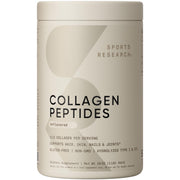 Sports Research Collagen Peptides tub front for daily protein and easy mixing.