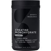 Sports Research Creatine Monohydrate bottle and label ready to support lean muscle goals.