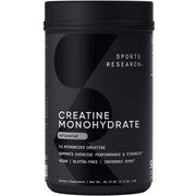Sports Research Creatine Monohydrate bottle and label ready to support lean muscle goals.