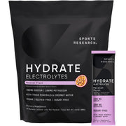 Sports Research Hydrate box front showing 16 packets for on-the-go hydration