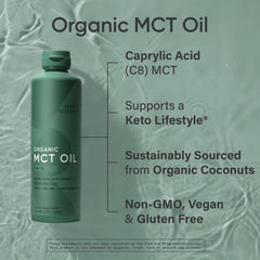 Sports Research Keto MCT Oil added to tea for quick mix